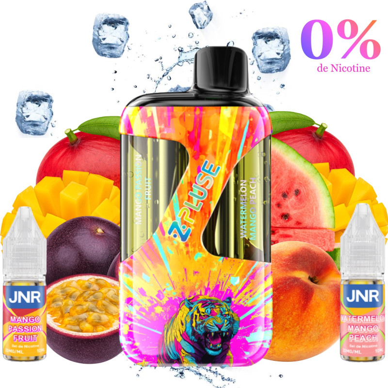 JNR - PUFF ZPLUS MANGO PASSION FRUIT/WATERMELON MANGO PEACH 42K 0%- La Vapoteria