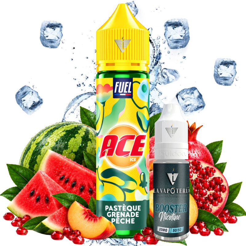 ACE - PASTÈQUE GRENADE PECHE 50ml 03mg - La Vapoteria