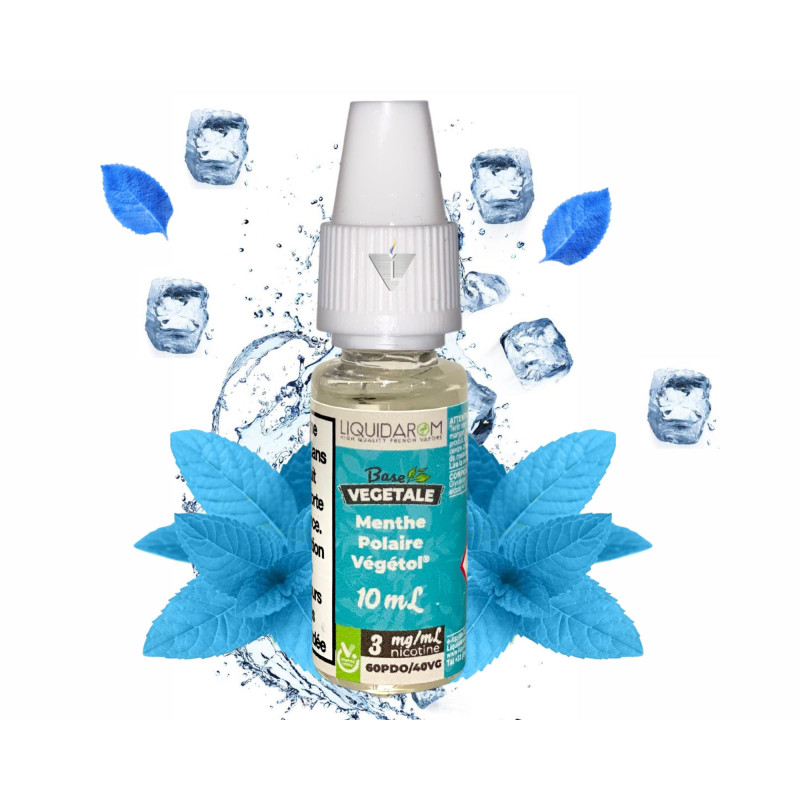 LIQUIDAROM - MENTHE POLAIRE VÉGÉTOL 10ml - La Vapoteria