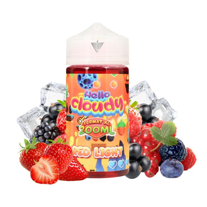 HELLO CLOUDY - RED LIGHT 200ml - La Vapoteria