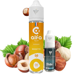 ALFALIQUID - PACK NOISETTE 50ml 3mg - la Vapoteria