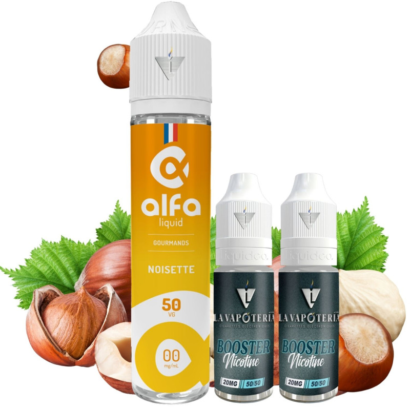 ALFALIQUID - PACK NOISETTE 50ml 6mg - la Vapoteria