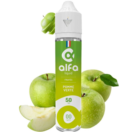 ALFALIQUID - POMME VERTE 50ml - la Vapoteria