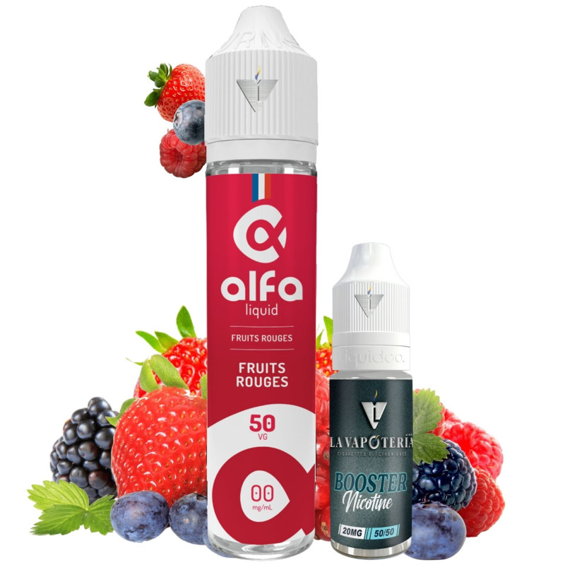 ALFALIQUID - PACK FRUITS ROUGES 50ml 3mg - la Vapoteria
