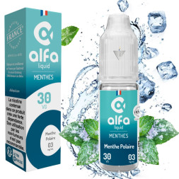ALFALIQUID - MENTHE POLAIRE 10ml 3MG - La Vapoteria