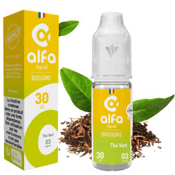 ALFALIQUID - THÉ VERT 10ml 03mg - La Vapoteria