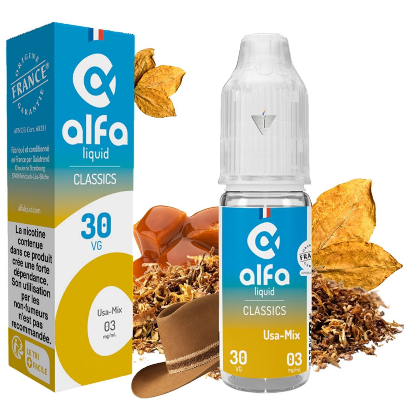 ALFALIQUID - USA-MIX 10ml 00mg - La Vapoteria