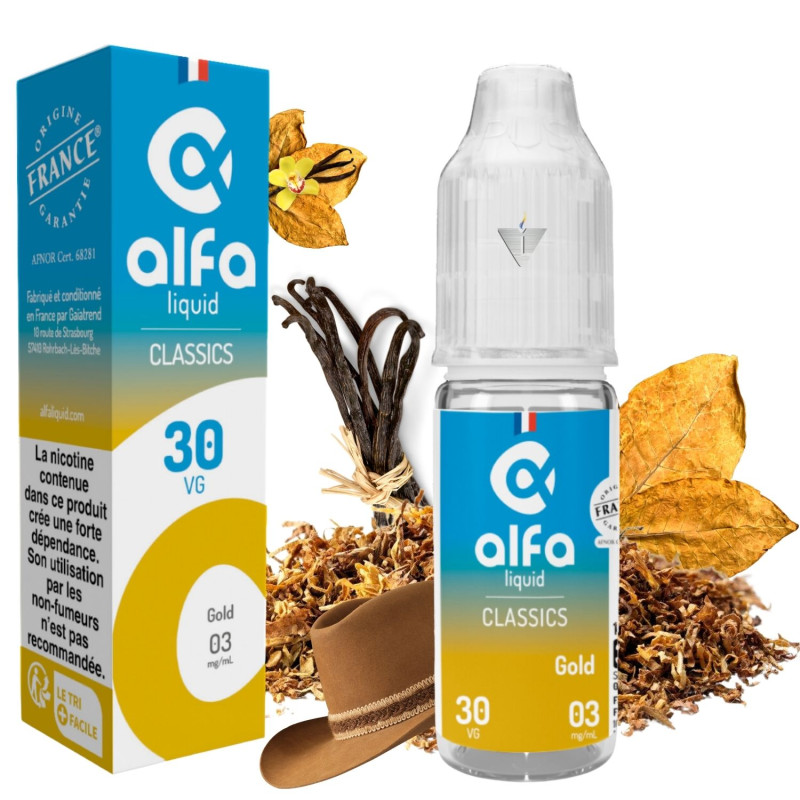 ALFALIQUID - TABAC GOLD 10ml