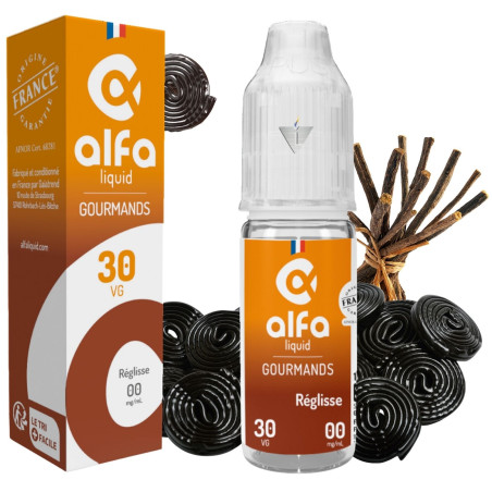 ALFALIQUID - RÉGLISSE 10ml 00mg - La Vapoteria