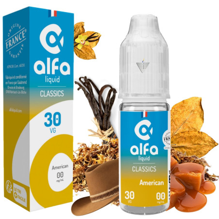 ALFALIQUID - AMERICAIN 10ml 00mg - La Vapoteria