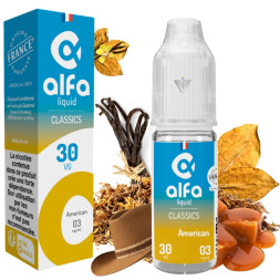 ALFALIQUID - AMERICAIN 10ml 03mg - La Vapoteria