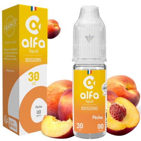 ALFALIQUID - PÊCHE 10ml 00mg - La Vapoteria