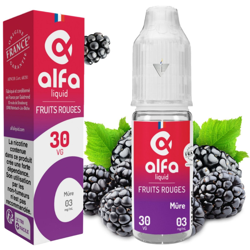 ALFALIQUID - MÛRE 10ml 00mg  La Vapoteria