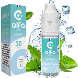 ALFALIQUID - MENTHE FRAICHE 10ml 03mg - La Vapoteria