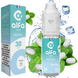 ALFALIQUID - MENTHE 10ml 03mg - La Vapoteria