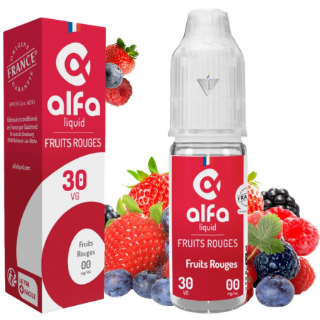 ALFALIQUID - FRUITS ROUGES 10ml 00mg - La Vapoteria