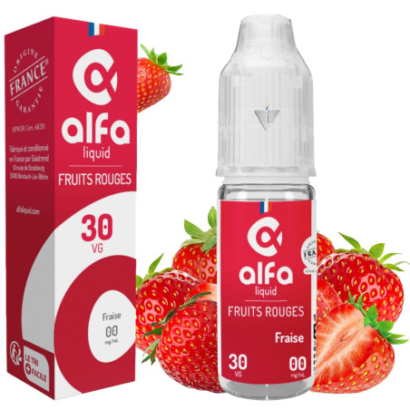ALFALIQUID - FRAISE 10ml 00mg  La Vapoteria