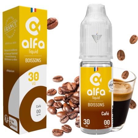 ALFALIQUID - CAFÉ 10ml 00mg - La Vapoteria