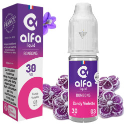 ALFALIQUID - CANDY VIOLET 10ml 03mg - La Vapoteria