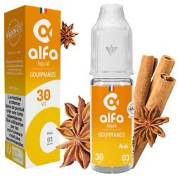 ALFALIQUID - ANIS 10ml 03mg - La Vapoteria