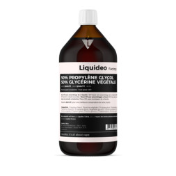 LIQUIDEO - BASE 1 LITRE 50/50 - La Vapoteria