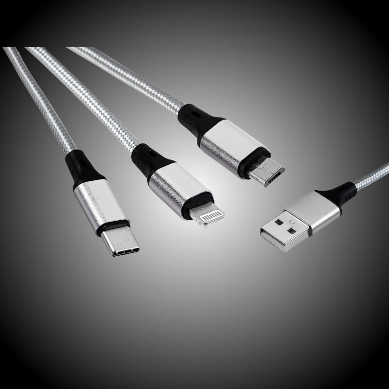CHARGEUR USB-C (3 EN 1) EN ASS