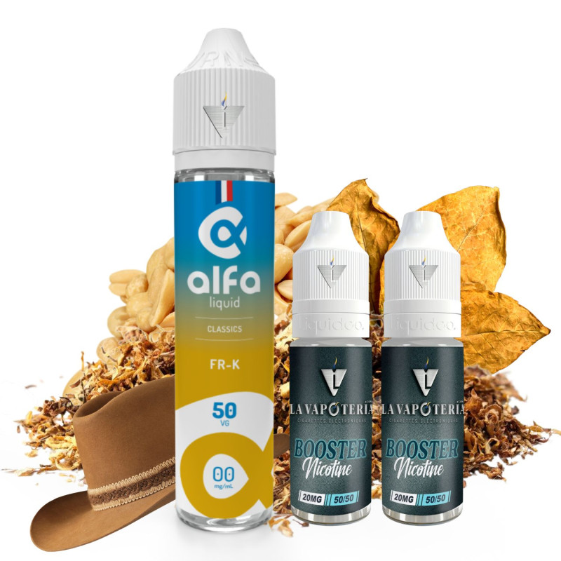 ALFALIQUID - PACK FR-K 50ml + 2 BOOSTERS - La Vapoteria