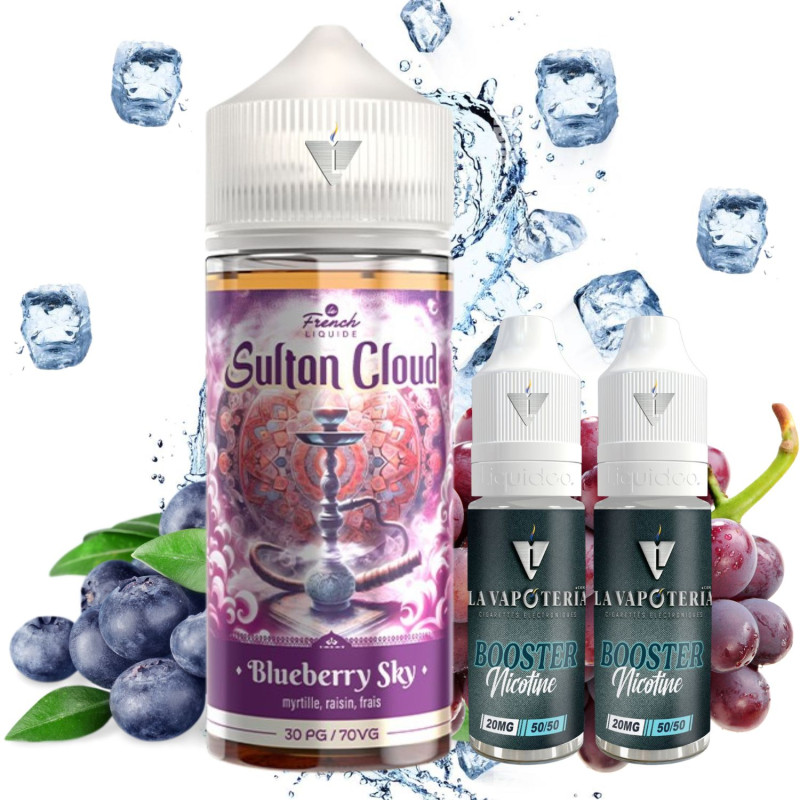 FRENCH LIQUIDE - SULTAN BLUEBERRY SKY 100ml 03mg - La Vapoteria