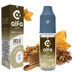 ALFA SEL DISTILLAT - TABAC CORSÉ 10mg - La Vapoteria