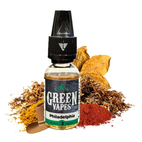 GREEN VAPES - PHILADELPHIA 10ml 3MG - La Vapoteria