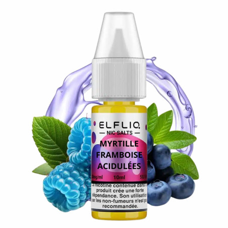 ELFLIQ SALT - MYRTILLE FRAMBOISE ACIDULEES 10ml - La Vapoteria