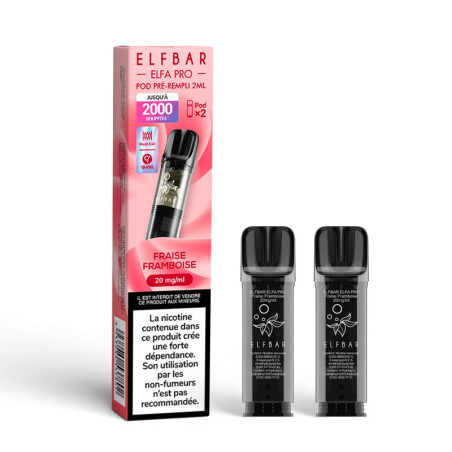 ELFA PRO - PACK DE 2 PODS FRAISE FRAMBOISE 2% - La Vapoteria