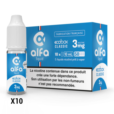 ALFALIQUID -ECOBOX PACK DE 10 CLASSIC - La Vapoteria