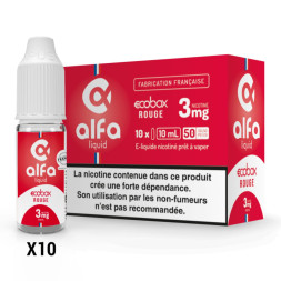 ALFALIQUID - ECOBOX ROUGE 10ml - La Vapoteria