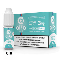 ALFALIQUID - ECOBOX MENTHE 10ml - La Vapoteria
