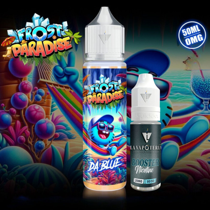 FROST PARADISE - DA BLUE 50ml PACK 3mg - la Vapoteria
