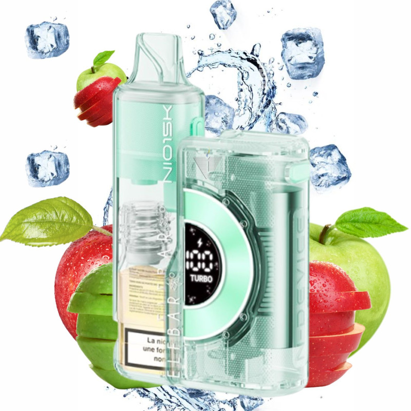 ELFBAR NIO 30K - KIT DOUBLE POMME 30000 PUFFS - La Vapoteria