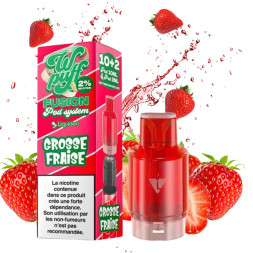 WPUFF FUSION 2.0 - POD GROSSE FRAISE  15000 PUFFS - La Vapoteria