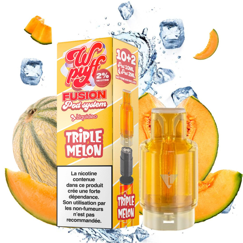 WPUFF FUSION 2.0 - POD POD TRIPLE MELON 15000 PUFFS - La Vapoteria
