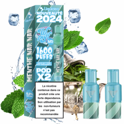 WPUFF 2.0 - PACK DE 2 PODS MENTHE NAR NAR 1600 PUFFS - La Vapoteria