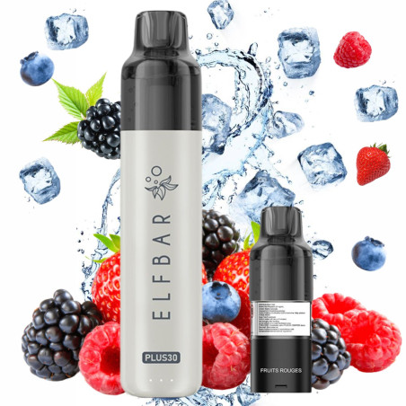 ELFBAR PLUS - KIT FRUITS ROUGES 30K - La Vapoteria