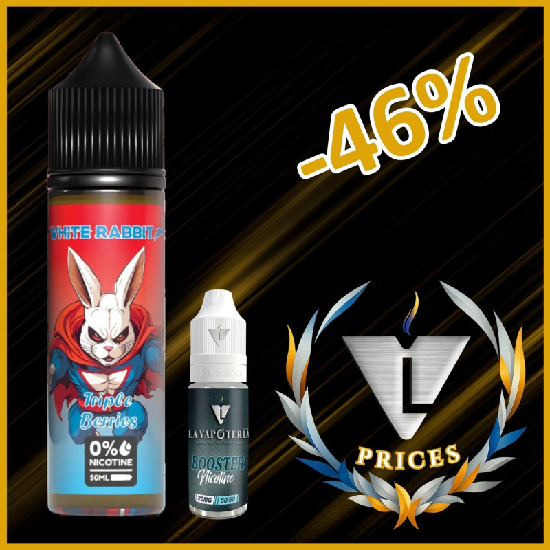 WHITE RABBIT - TRIPLE BERRY 50ml 03mg - La Vapoteria