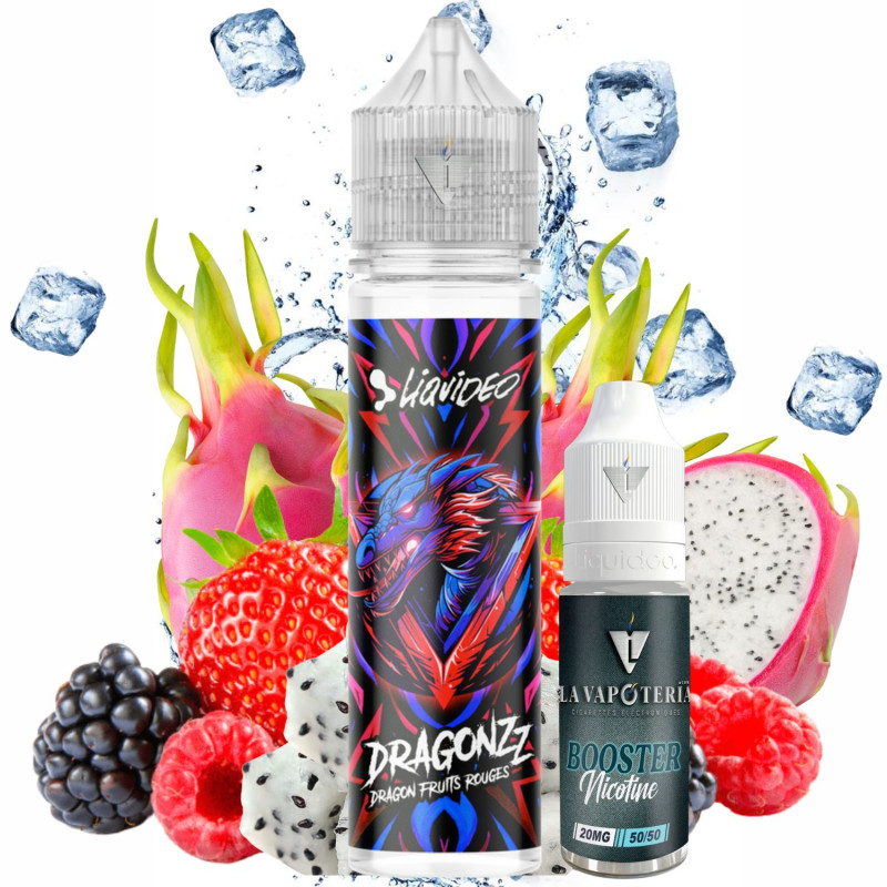 LIQUIDEO - DRAGONZZ FRUITS ROUGES 50ml 3mg - La Vapoteria