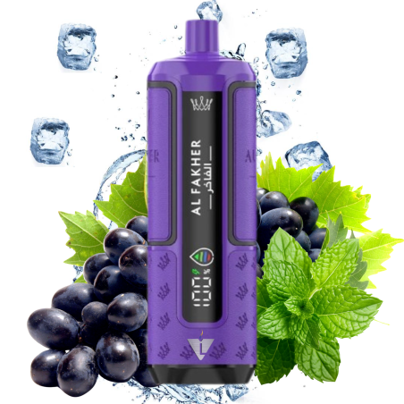 AL FAKHER - PUFF Grape Mint HYPER MAX 30K - La Vapoteria