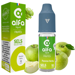 ALFA SELS - POMME VERTE 10ml - La Vapoteria