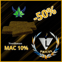 VIKING HEMP - HASH NORTHMAN 10%  MAC - La Vapoteria