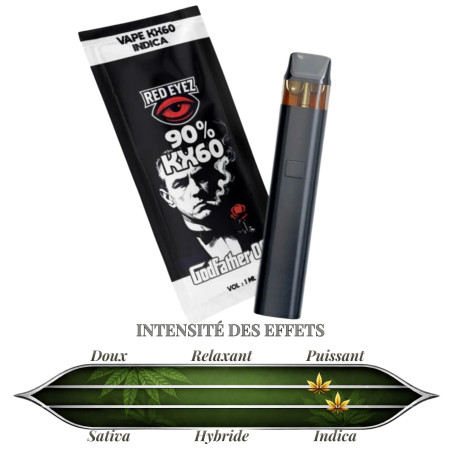 RED EYEZ - PUFF GODFATHER KX60 90% 1ml - La Vapoteria