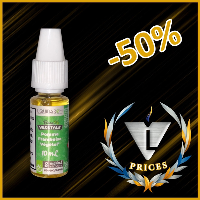 LIQUIDAROM - POMME FRAMBOISE VEGETOL 10ml
