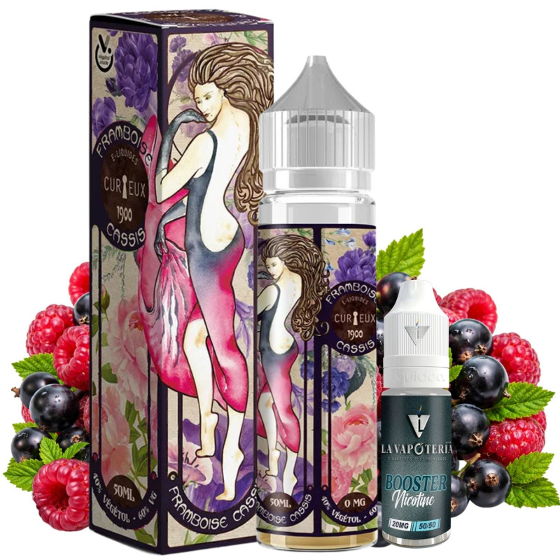 CURIEUX - FRAMBOISE CASSIS 50ml 03mg - La Vapoteria