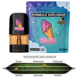 ASTRO HIGH - POD DE REMPLACEMENT GELATO CBD 90% 1ml - La Vapoteria